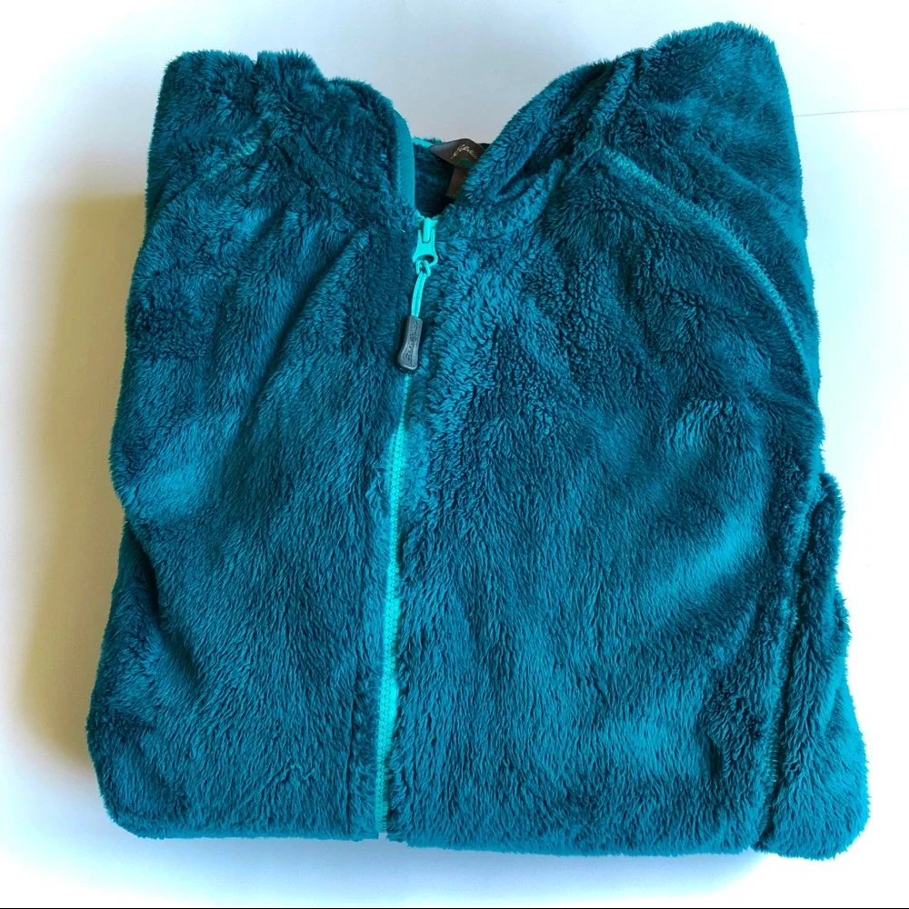 EDDIE BAUER Plush Fleece Jacket Hoodie Medium Women’s - Picture 7 of 14